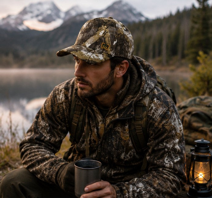 Marjan NYC Woodland Camo Performance Cap – Outdoor Hunting & Adventure Hat