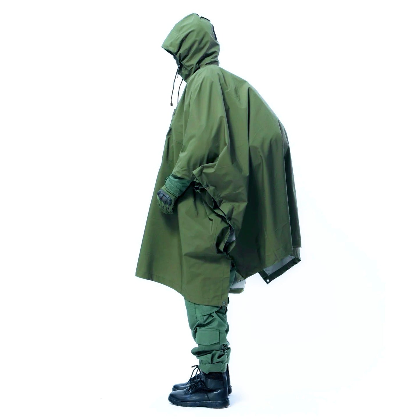 Multipurpose Waterproof Poncho: Survival Gear Emergency Shelter for Hiking Camping with Organized Pocket