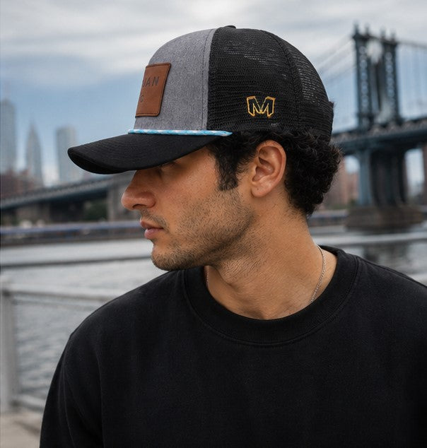 Marjan NYC Classic Mesh Flat-Brim Trucker Hat – Urban Outdoor Edition