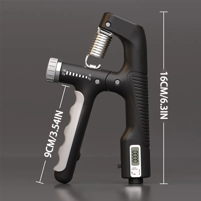 Marjan NYC Adjustable Digital Counter A-Type Gripper Exerciser Spring Finger Pinch Expander for Arm Strengthener Hand Grip