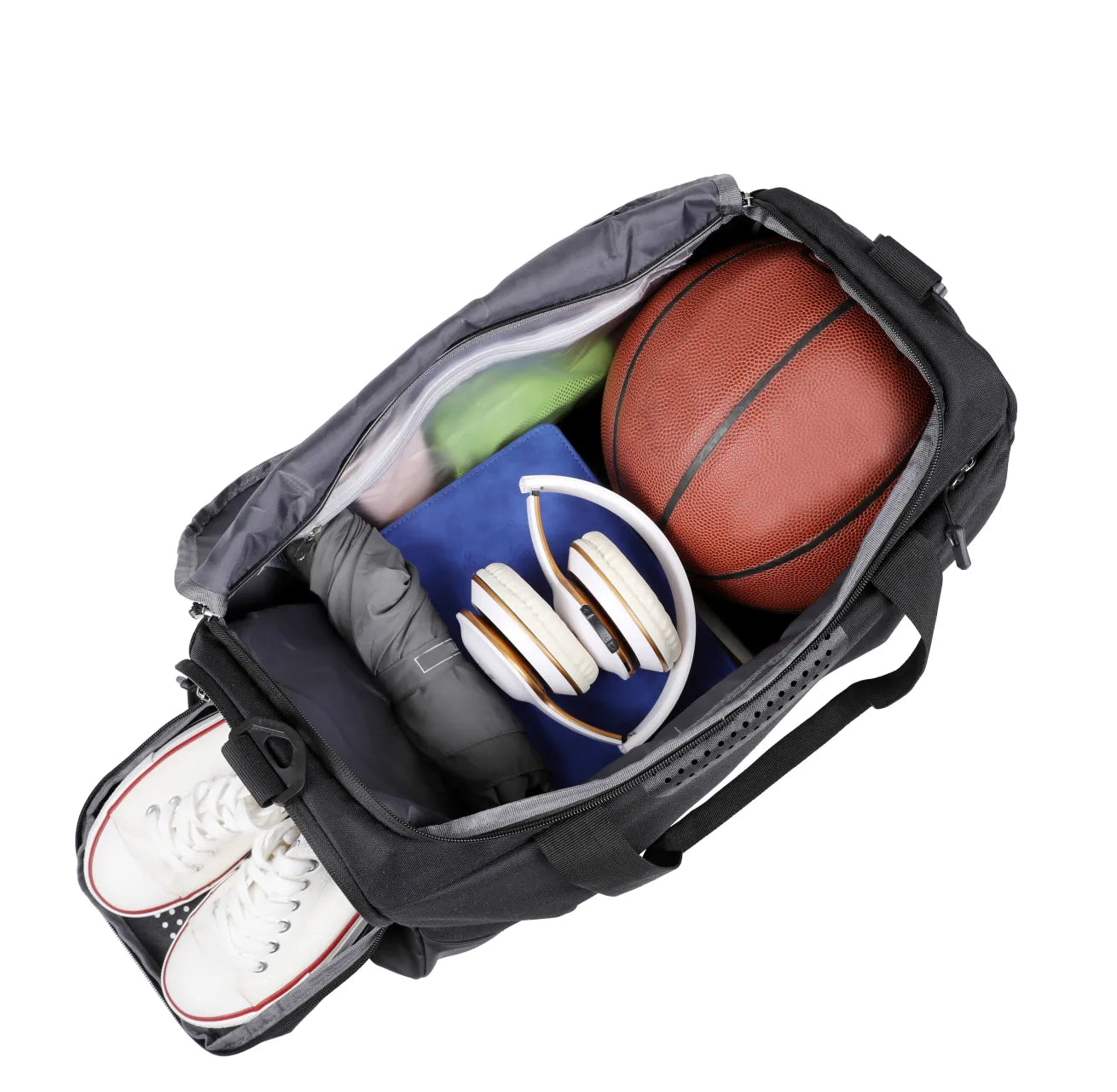 Marjan NYC Outdoor Wear-resistant Removable Hook Canvas Sport and Gym Bag
