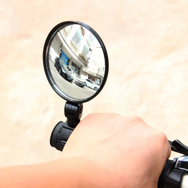 360 Rotatable Bar Silicone Handle Rearview Mirror for Handlebar Mount (2 sets)