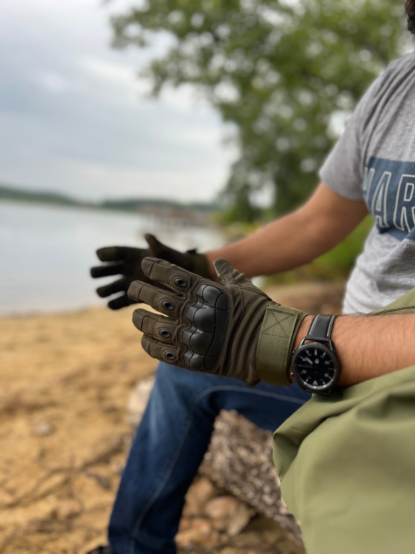 Multi-Purpose Tactical Gloves - Hard Knuckle & Shield Palm for Hunting, Hiking, Climbing