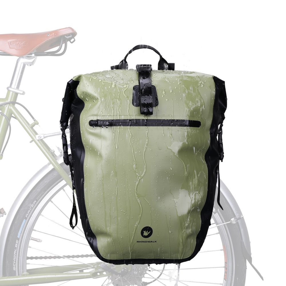 Waterproof 30L Backpack Rack Rear Pannier Packing for Urban Bicycle Cargo Backpacking Rucksack