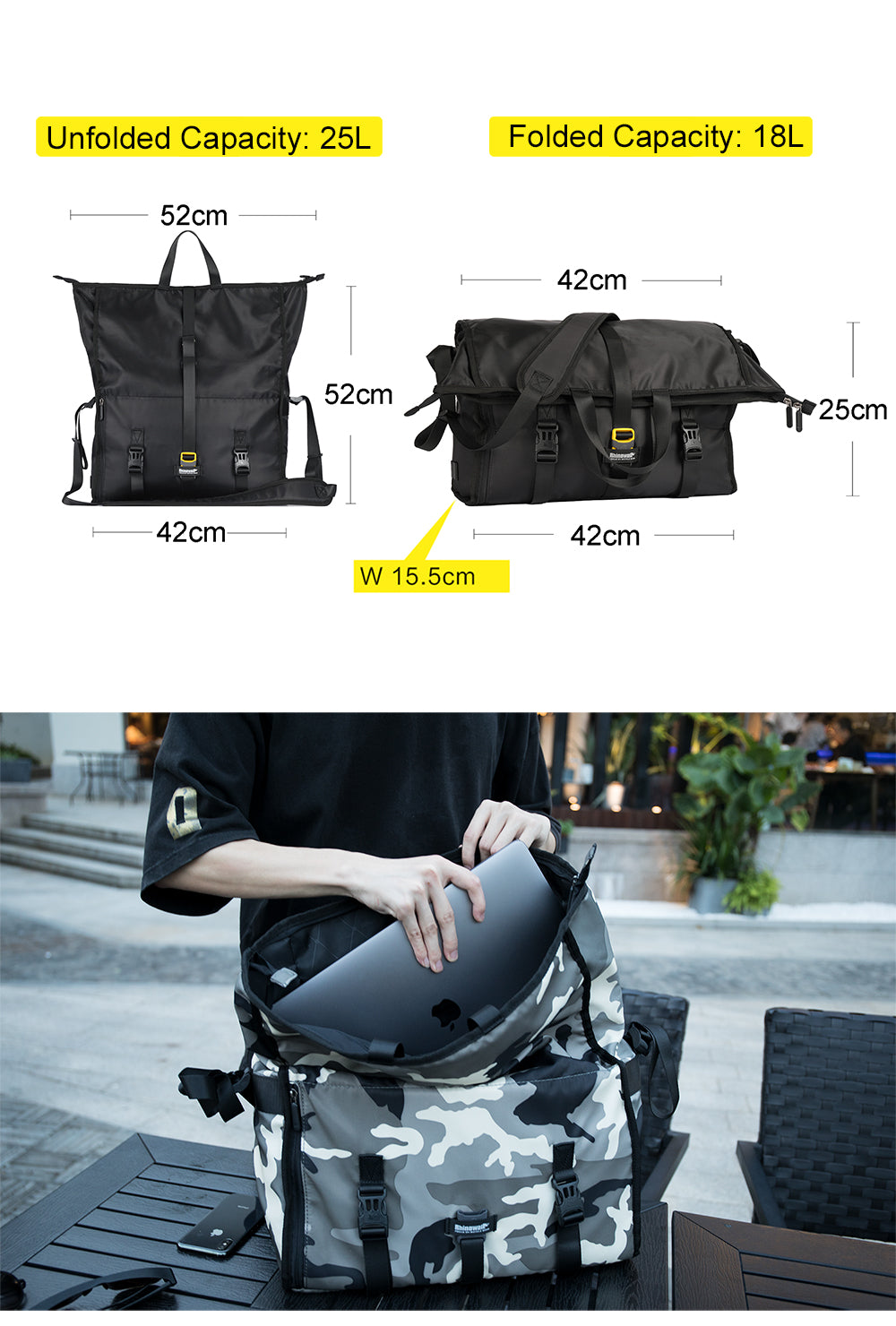 Multi-function Riding Messenger Bag