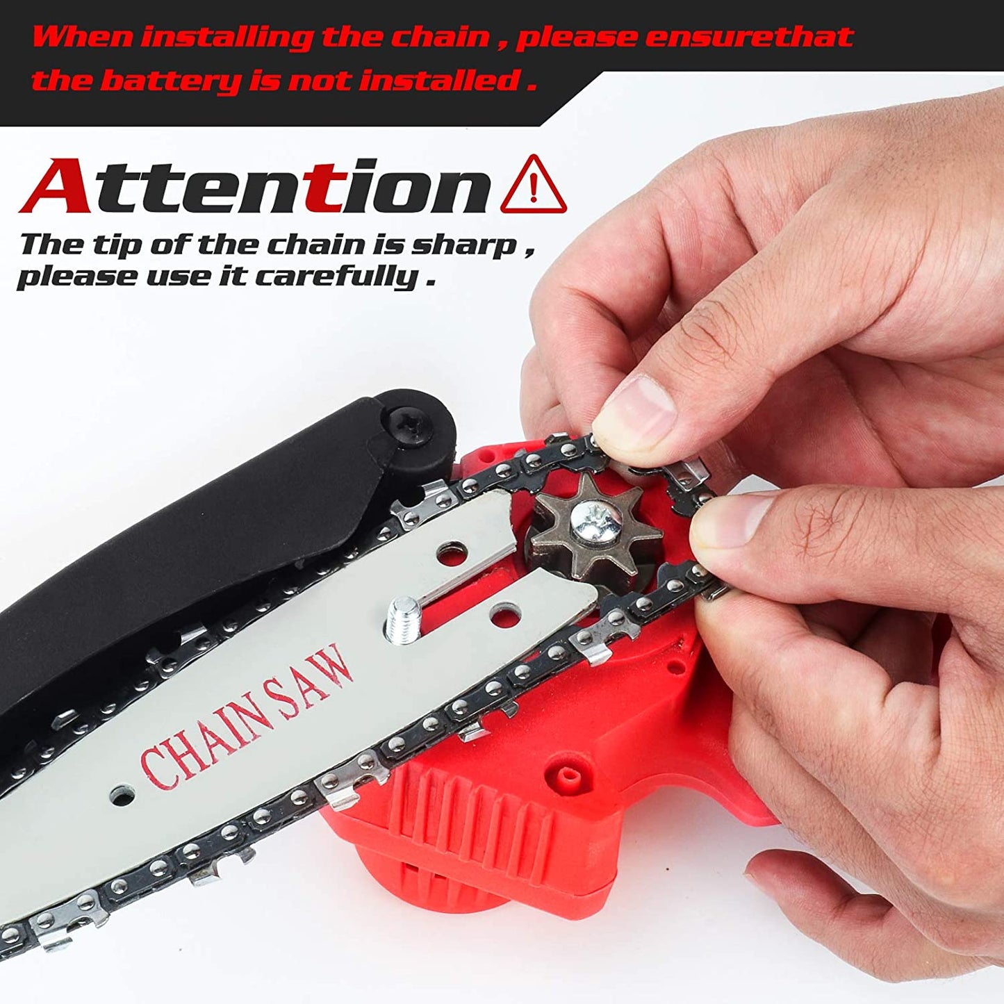 One Hand Electric 21V Chainsaw