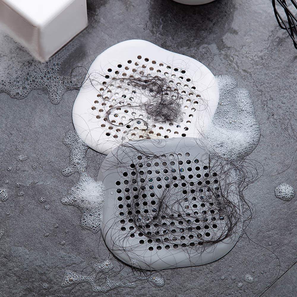 Anti-blocking Sewer Sink Filter Hair Catcher Food Grade Silicone Bathroom Water Plug