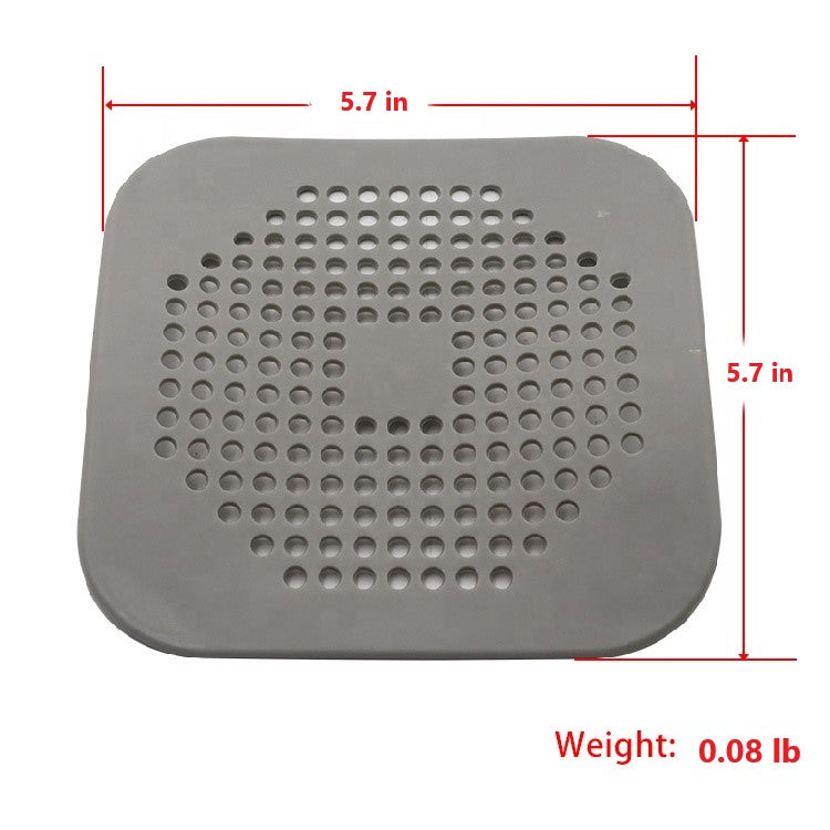 Anti-blocking Sewer Sink Filter Hair Catcher Food Grade Silicone Bathroom Water Plug