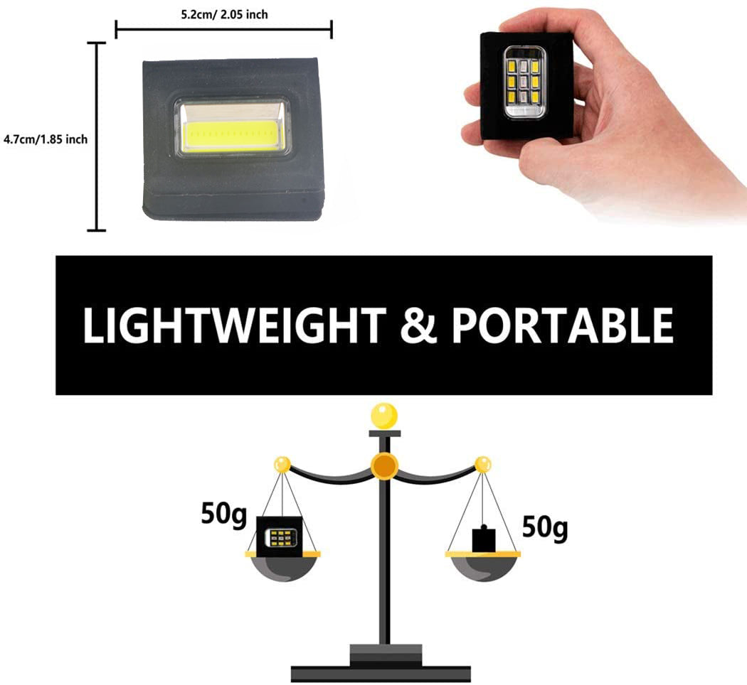 USB High Visibility Safety Running Light Magnetic Clip On Clothing Chest Lamp For Night Running Jogging Ridding