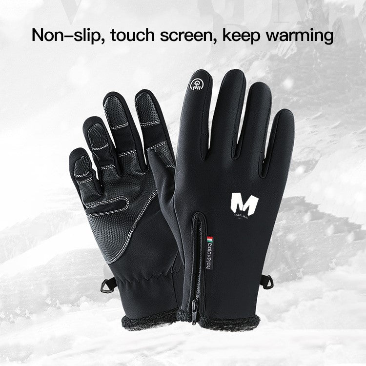 Windproof Waterproof Touch Screen Heated Riding Winter Motorcycle Gloves