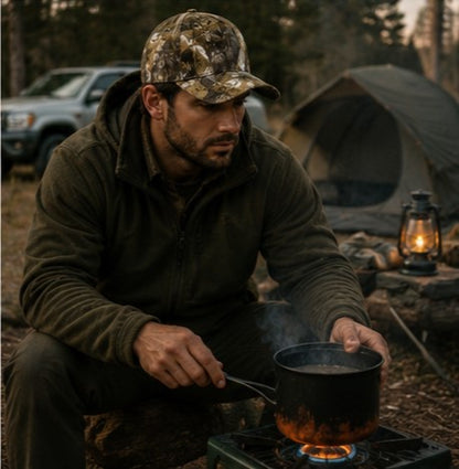 Marjan NYC Woodland Camo Performance Cap – Outdoor Hunting & Adventure Hat