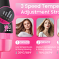 Pink Multi-Functional Electric Hair Straightener and Curler Hot Comb for Women