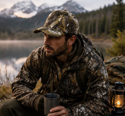 Marjan NYC Woodland Camo Performance Cap – Outdoor Hunting & Adventure Hat