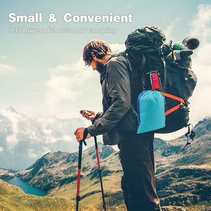 Lightweight Parachute Nylon portable Hammock with tree ropes and carabiner