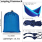Lightweight Parachute Nylon portable Hammock with tree ropes and carabiner