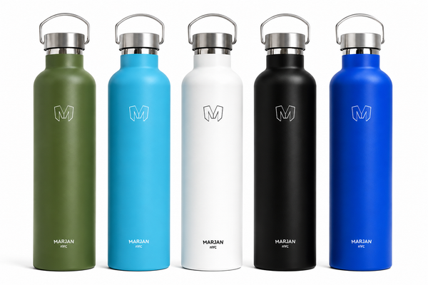 MARJAN 34oz Insulated Stainless Steel Water Bottle