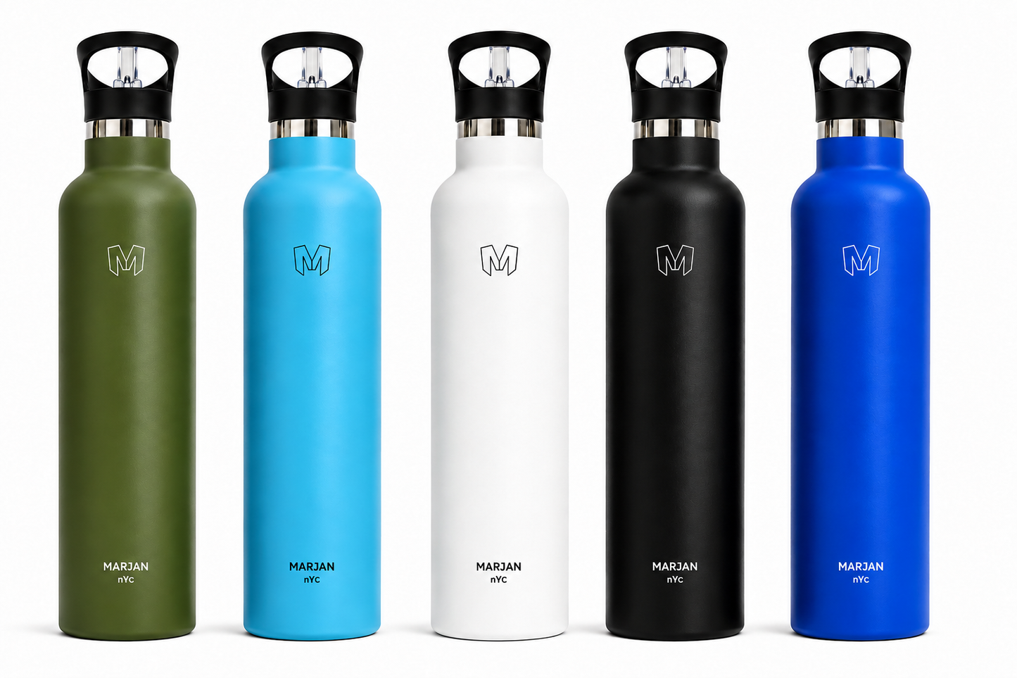 MARJAN 34oz Insulated Stainless Steel Water Bottle