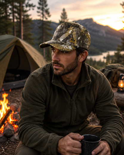 Marjan NYC Woodland Camo Performance Cap – Outdoor Hunting & Adventure Hat