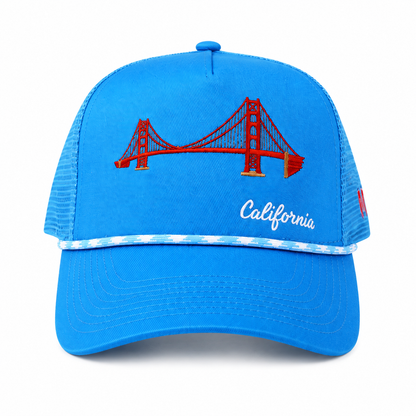 Marjan NYC Iconic U.S. Bridges Series - California Golden Bridge Trucker Hat