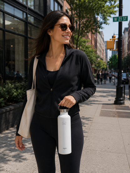 MARJAN 34oz Insulated Stainless Steel Water Bottle