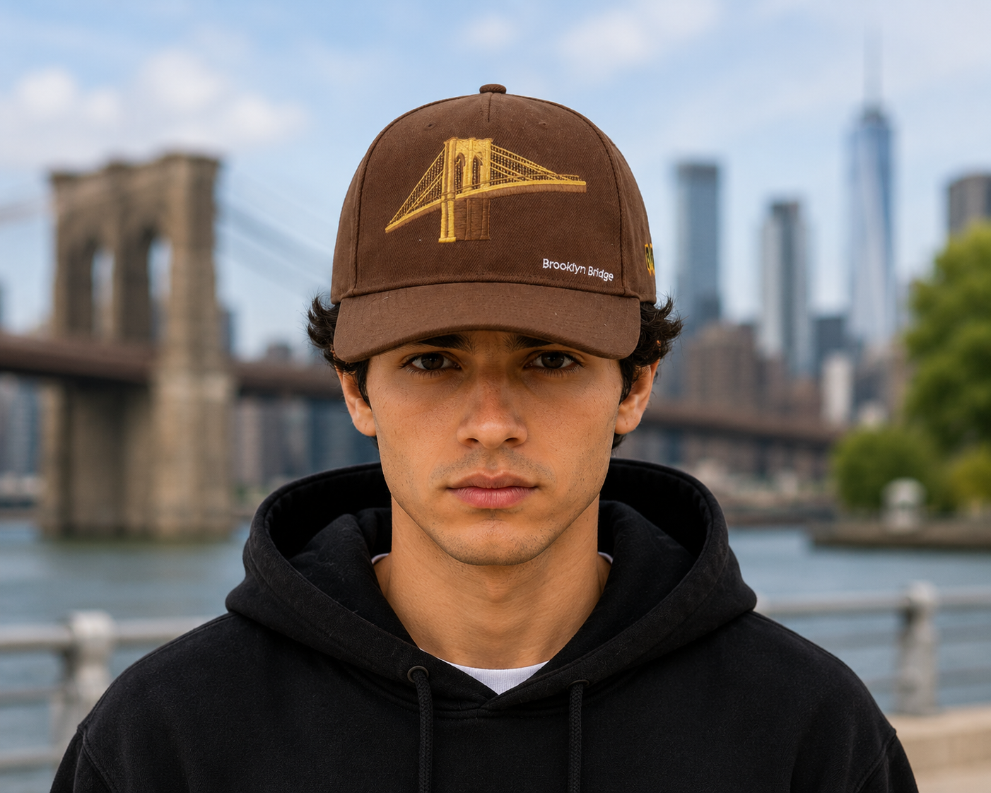 Marjan NYC Iconic U.S. Bridges Series - New York Brooklyn Bridge Twill-back Hat