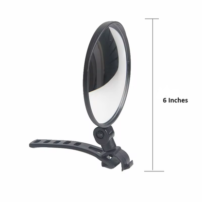 360 Rotatable Bar Silicone Handle Rearview Mirror for Handlebar Mount (2 sets)