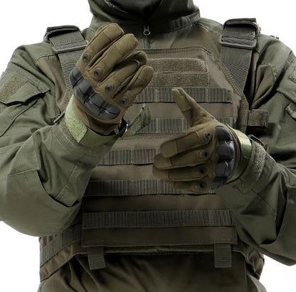 Multi-Purpose Tactical Gloves - Hard Knuckle & Shield Palm for Hunting, Hiking, Climbing