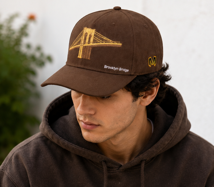 Marjan NYC Iconic U.S. Bridges Series - New York Brooklyn Bridge Twill-back Hat