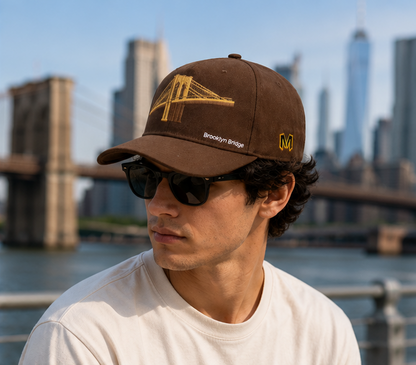 Marjan NYC Iconic U.S. Bridges Series - New York Brooklyn Bridge Twill-back Hat