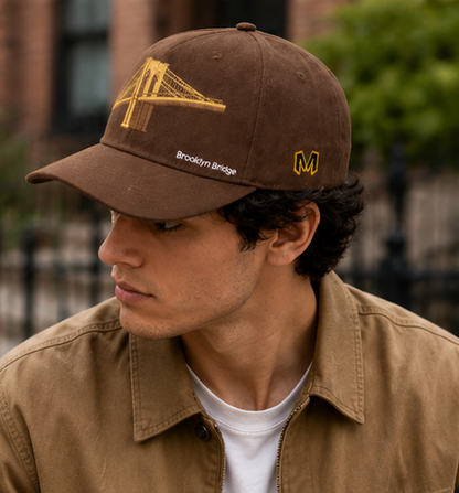 Marjan NYC Iconic U.S. Bridges Series - New York Brooklyn Bridge Twill-back Hat