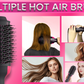 Pink Multi-Functional Electric Hair Straightener and Curler Hot Comb for Women
