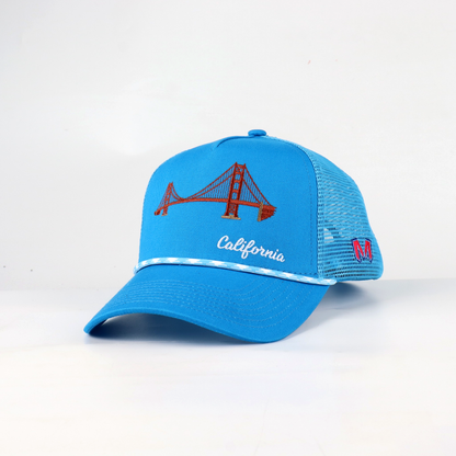 Marjan NYC Iconic U.S. Bridges Series - California Golden Bridge Trucker Hat