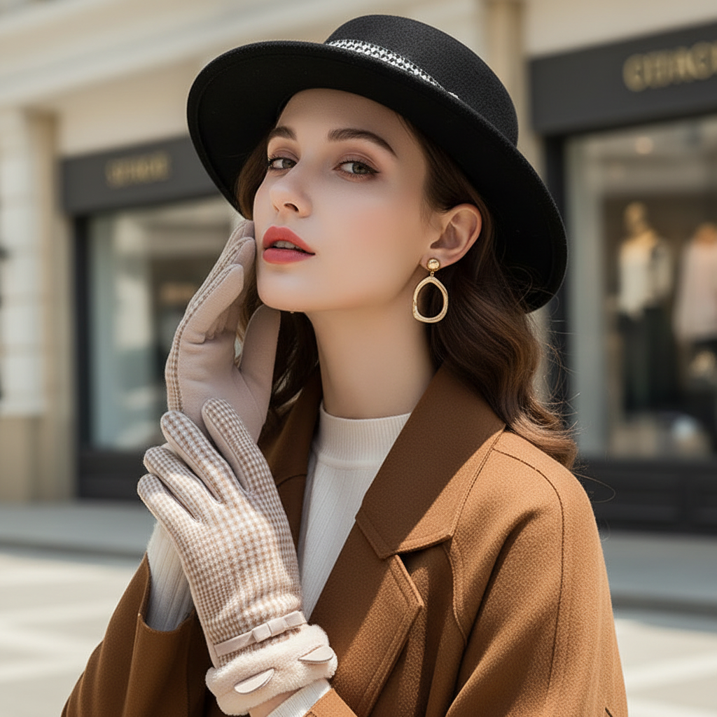 PlushTouch Winter Thermal Gloves - Different Head Pose