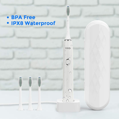 Smart Rechargeable Power Electric Toothbrush Built-in 5 Cleaning Modes X 5 Intensity - marjan nyc inc