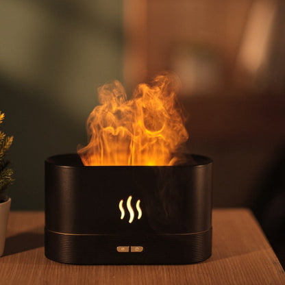 180ml Essential Oil Diffuser with Simulated Flame Effect