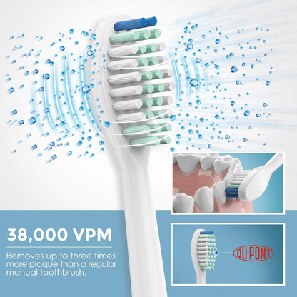 Smart Rechargeable Power Electric Toothbrush Built-in 5 Cleaning Modes X 5 Intensity - marjan nyc inc