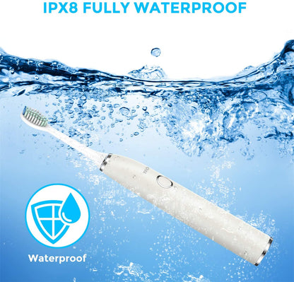 Smart Rechargeable Power Electric Toothbrush Built-in 5 Cleaning Modes X 5 Intensity - marjan nyc inc