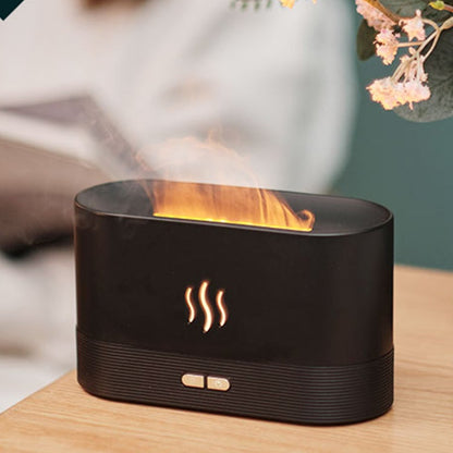 180ml Essential Oil Diffuser with Simulated Flame Effect
