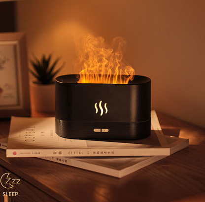 180ml Essential Oil Diffuser with Simulated Flame Effect