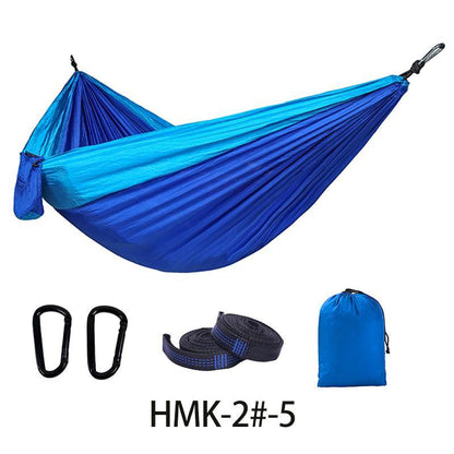 Lightweight Parachute Nylon portable Hammock with tree ropes and carabiner - marjan nyc inc