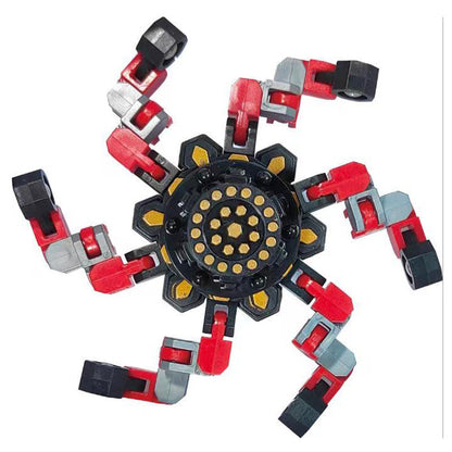 DIY Transformable Chain Mechanical Spiral Twister Fingertip Sensory Fidget Spinners Toy