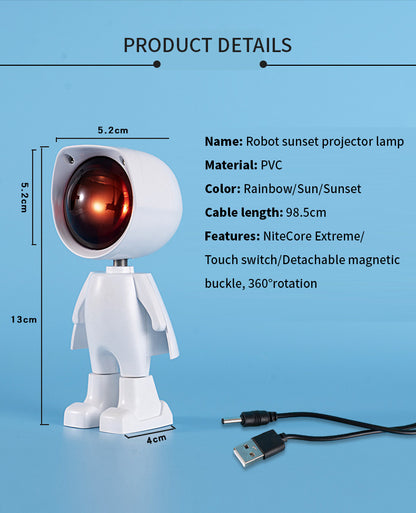 360 Degree Sunset Rainbow Lamp Sunset Rainbow Projection LED Light Lamp