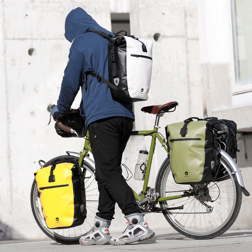 Bike shop backpack holder