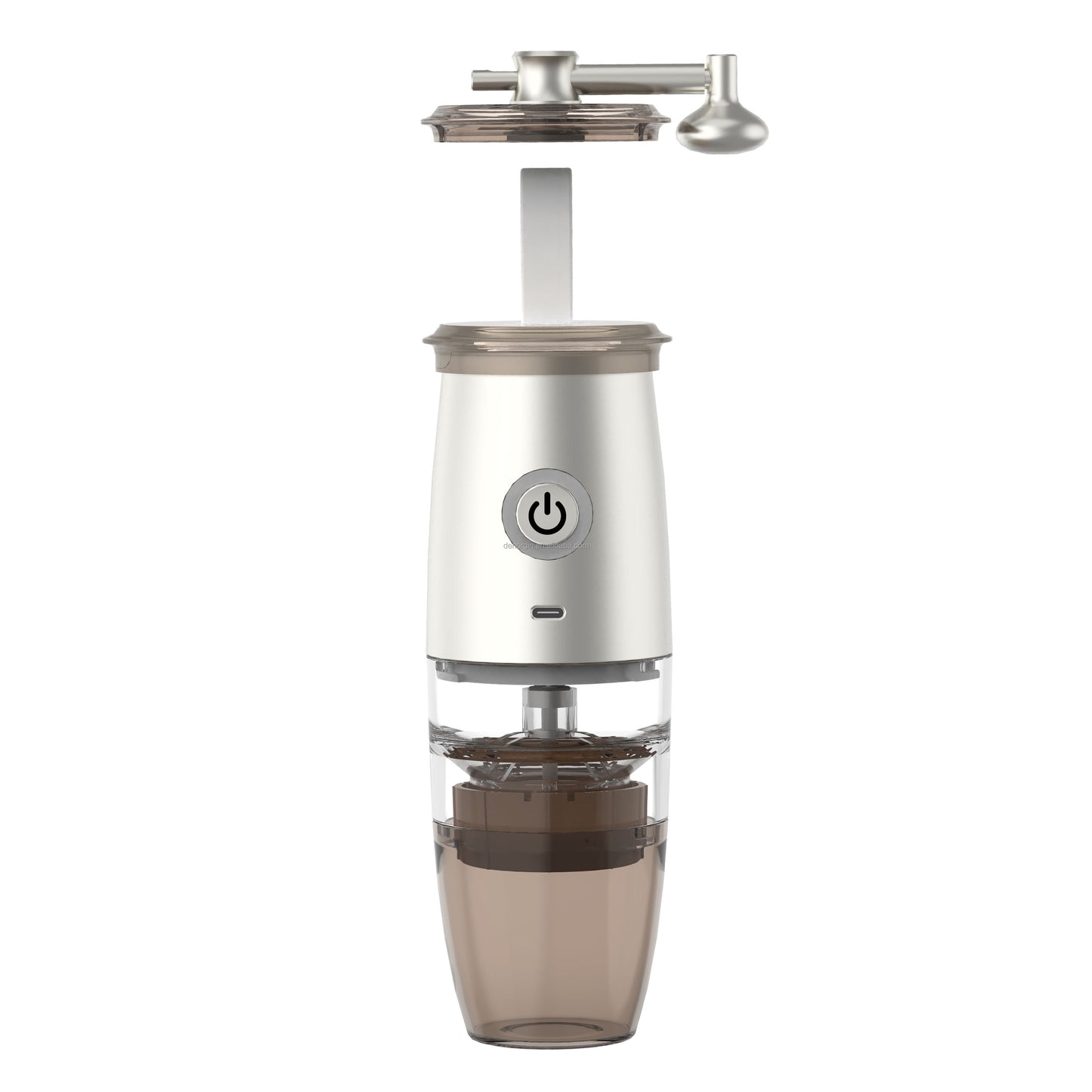 Portable Coffee Grinder, Electric and Manual 2-in-1 Café Grind with 5 Precise Grind Settings