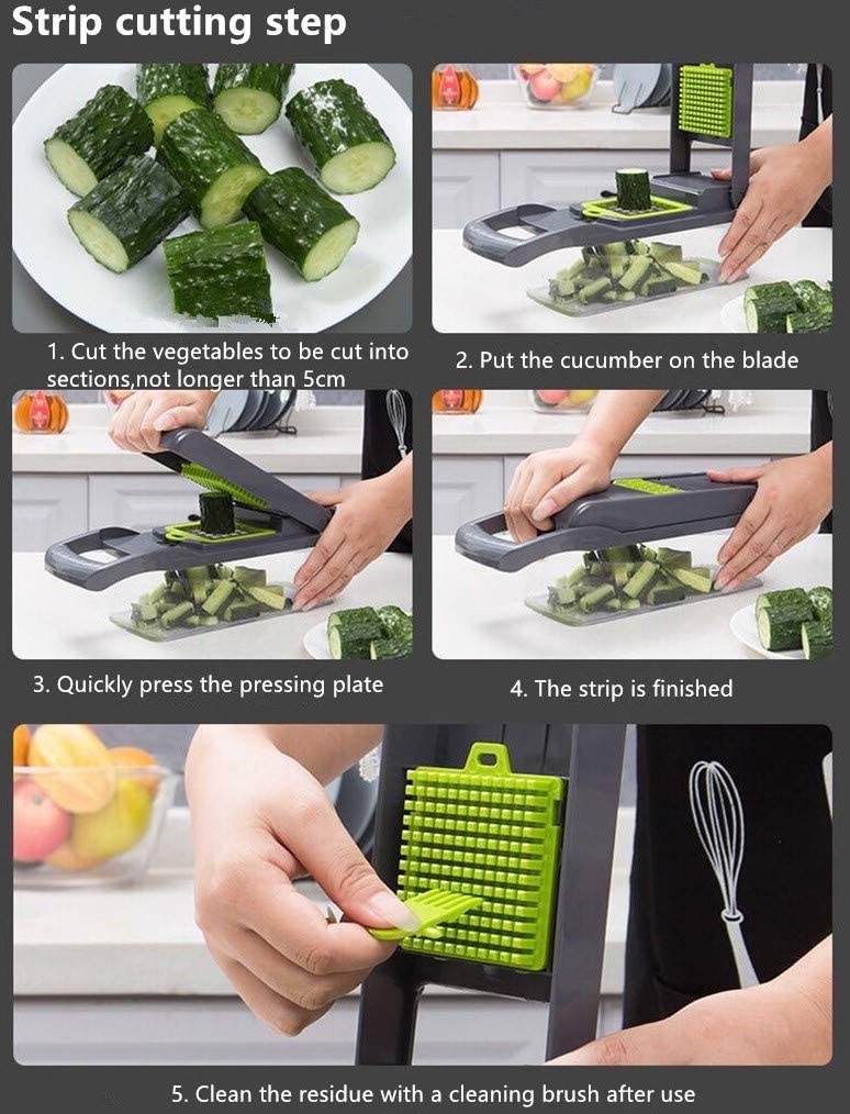 Vegetable and Fruit Slicer Chopper Spiralizer Cutter Cooking Tool