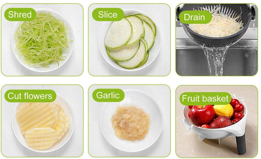 Manual Vegetable and Fruit Blender Slicer Chopper Food Processor For P –  marjan nyc inc