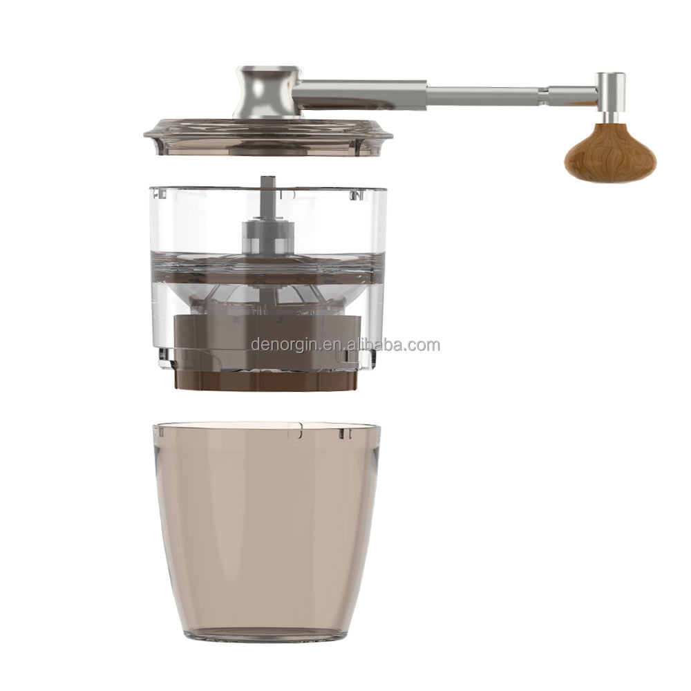 Portable Coffee Grinder, Electric and Manual 2-in-1 Café Grind with 5 Precise Grind Settings