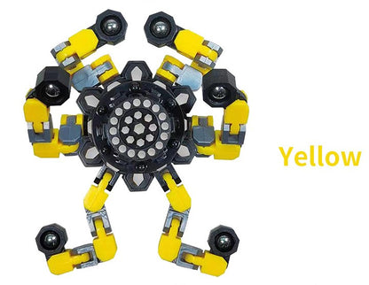 DIY Transformable Chain Mechanical Spiral Twister Fingertip Sensory Fidget Spinners Toy