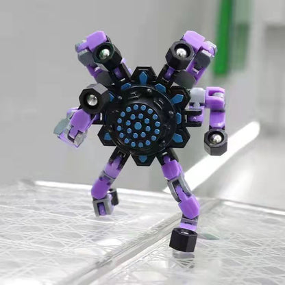 DIY Transformable Chain Mechanical Spiral Twister Fingertip Sensory Fidget Spinners Toy