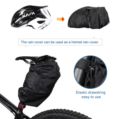 Bike Saddle Bag, Bike Under Seat Bag Seat Post Bag with Water Bottle Pocket